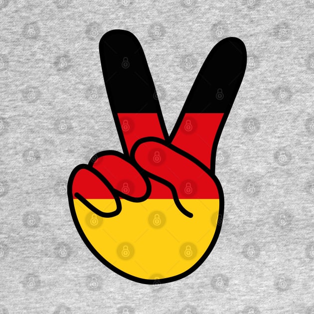 Germany Flag V Sign by DiegoCarvalho